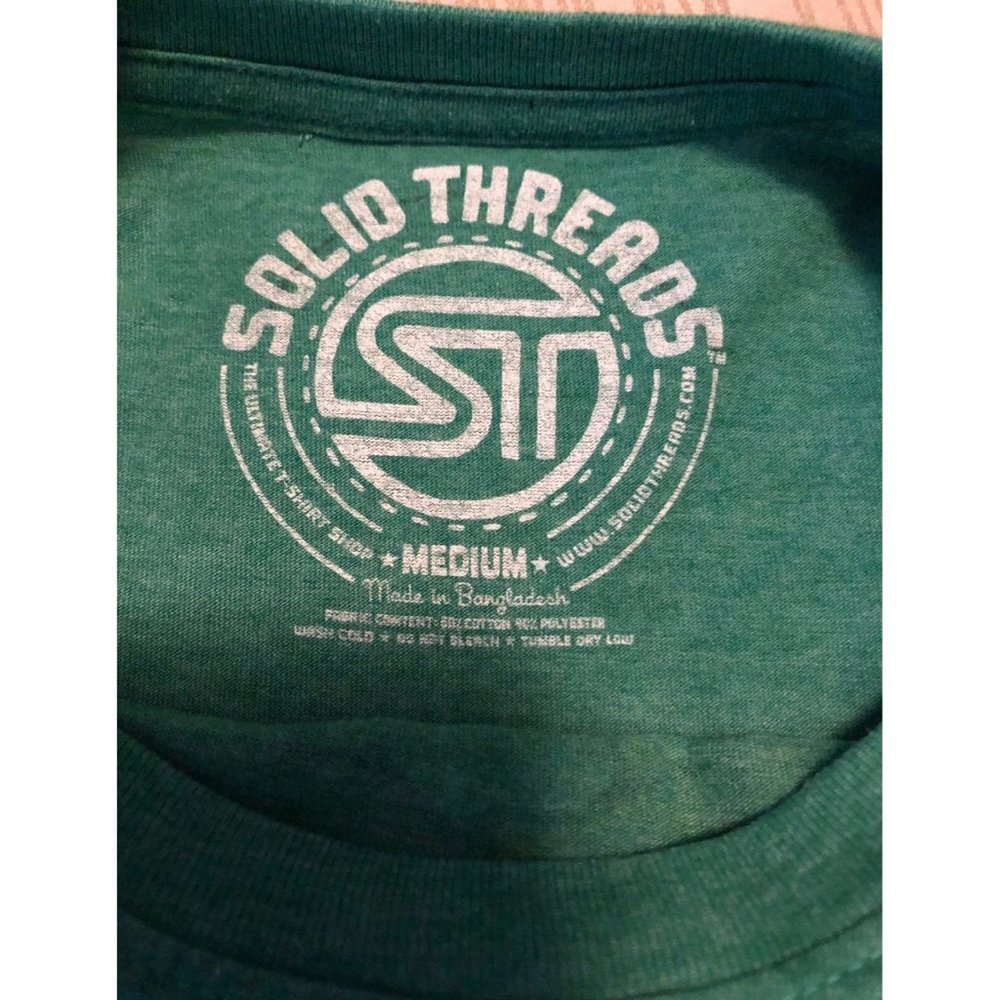 Men's Size Medium Solid Threads Saint Patricks Da… - image 4